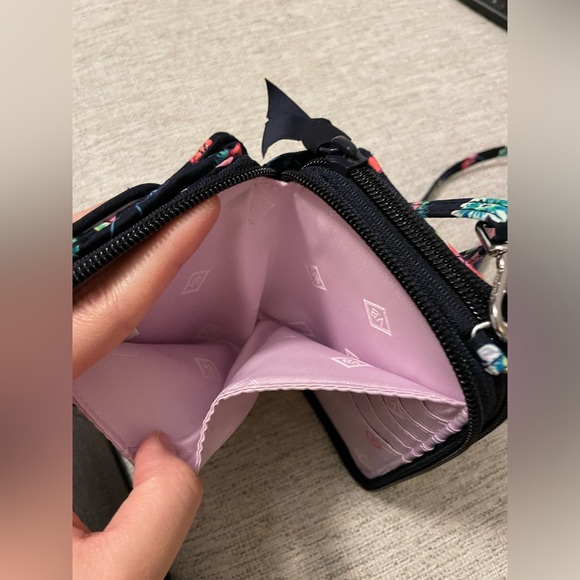 Vera Bradley RFID All in One Crossbody in Fruit Grove - Picture 6 of 10